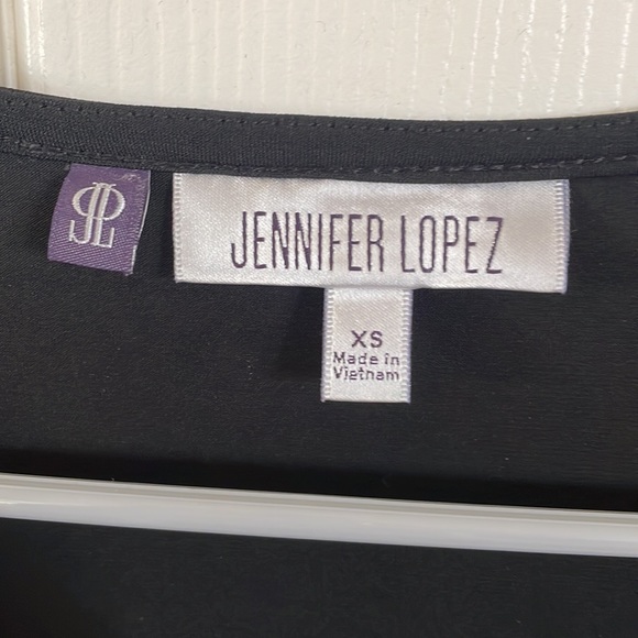 Jennifer Lopez black ruched Dress size XS - Picture 6 of 12